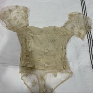 Le Lis Star Gold Bodysuit